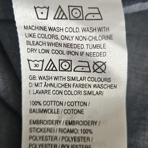 Isaac Mizrahi Live! Cotton Lawn Split Neck Embroidered Blouse size XS NWOT - Picture 6 of 7